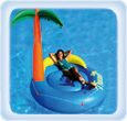 Wasserspiele Aqua-Fun Luftmatratze Spielinseln