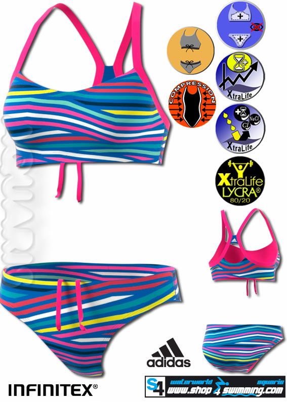 Two piece swim bikini Adidas women