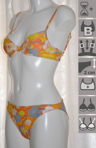 Armatures Bikini Blanc-Cyclam-turquoise push-up-softschalen-Cups Taille 42 44 46 Cup B Neuf 