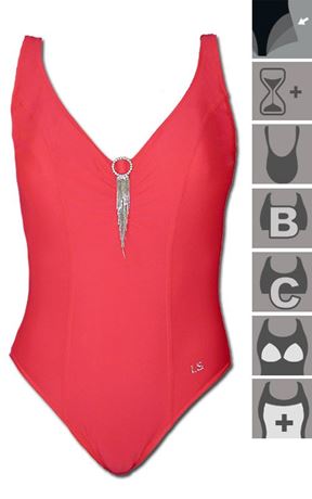 Bathing suit with cups B or C By Barbara