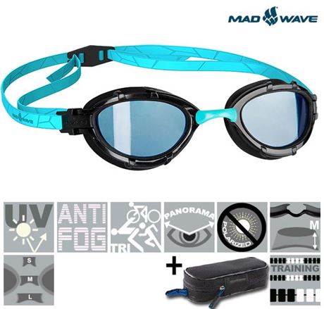 Lunettes Triathlon de natation photochromiques By Mad Wave